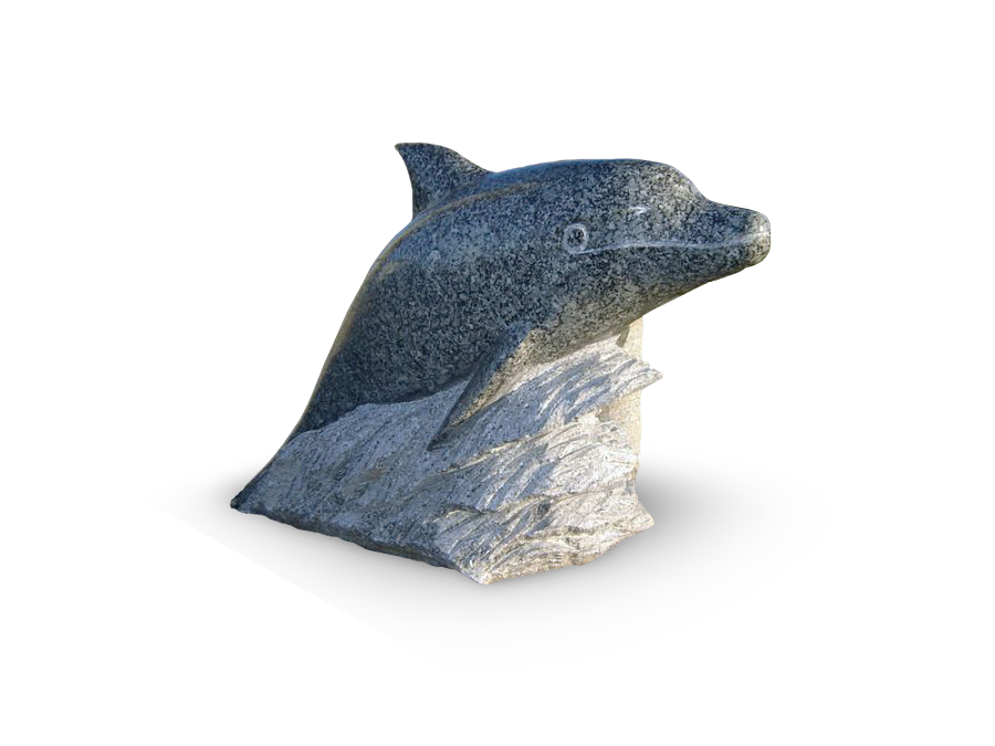 robot sælge Kan ikke lide Skulptur Delphin: aus Granit für den Garten | kaufen ArtGranit