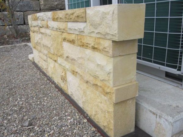 Sandstein Systemmauerwerk