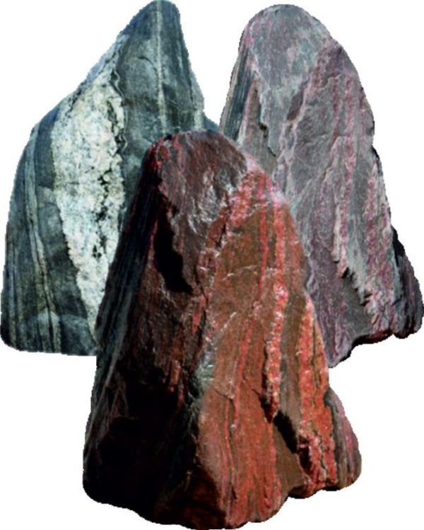 granit findlinge mit gesägter standfuge